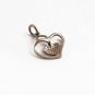 Heart Charms Pendant 925 Silver Pave Diamond Charm For Christmas Diamond Finding