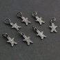 Human Charm Pendant 925 Silver Pave Diamond Findings Christmas Gift.