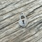 Pave Diamond 1 pc heart pandent 925 sterling silver,diamond finding heart charm