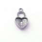 Pave Diamond 1 pc heart pandent 925 sterling silver,diamond finding heart charm