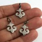 Fancy Pave Diamond Charm Pendant 925 Silver Diamond Findings For Christmas Gift.