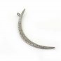 Moon Charm Pendant 925 Silver Pave Diamond Pendant For Christmas Gift.