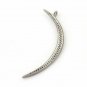 Moon Charm Pendant 925 Silver Pave Diamond Pendant For Christmas Gift.