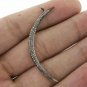 Moon Charm Pendant 925 Silver Pave Diamond Pendant For Christmas Gift.