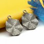 Round Pave Diamond Pendant 925 Silver Diamond Pendant Charm For Christmas.