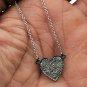 Heart Pendant Pave Diamond 925 Silver Fashion Dainty Diamond Pendant Gift.