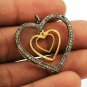 Pave Diamond Heart Charm Pendant For Valentines Day 925 Silver Fashion Jewelry.
