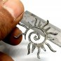 Pave Diamond Sun Pendant 925 Silver Diamond Handmade Valentines Present Charm.