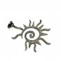 Pave Diamond Sun Pendant 925 Silver Diamond Handmade Valentines Present Charm.