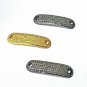 Pave Diamond Tag Pendant 925 Silver Diamond Pendant Handmade Bracelet Connector.
