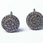 Pave Diamond Round Tops Earring 925 Silver Diamond Stud Earring Valentines NS1.