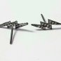 Pave Diamond Thunder Bolt Earring 925 Silver Diamond Stud Earring Valentine Gift