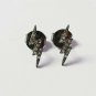 Pave Diamond Thunder Bolt Earring 925 Silver Diamond Stud Earring Valentine Gift