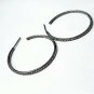 Pave Diamond Boho Hoop Earring 925 Silver Boho Diamond Hollywood Earring Gift.