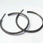 Pave Diamond Boho Hoop Earring 925 Silver Boho Diamond Hollywood Earring Gift.