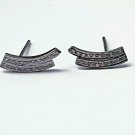 Pave Diamond Minimalist Stud Earring 925 Silver Diamond Valentines Earring Gift. Pave Diamond Minimalist Stud Earring 925 Silver Diamond Valentines Earring Gift.