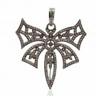 Pave Diamond Unique Butterfly Pendant 925 Silver Diamond Handmade Pendant Gift. Pave Diamond Unique Butterfly Pendant 925 Silver Diamond Handmade Pendant Gift.