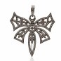 Pave Diamond Unique Butterfly Pendant 925 Silver Diamond Handmade Pendant Gift.