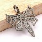 Pave Diamond Unique Butterfly Pendant 925 Silver Diamond Handmade Pendant Gift.