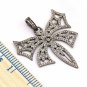Pave Diamond Unique Butterfly Pendant 925 Silver Diamond Handmade Pendant Gift.