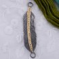 Pave Diamond Feather Pendant 925 Silver Diamond Wing Design Trendy Necklace Gift