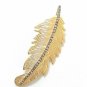 Leaf Pendant 925 Silver Pave Diamond Leaf Textured Pendant Wedding Day Gift.