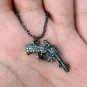Pave Diamond Pistol Pendant 925 Silver Diamond Gun Pendant Birthday Gift Jewelry