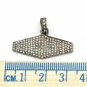 Pave Diamond Pendant 925 Silver Handmade Diamond Necklace Graduation Gift Charm.