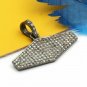 Pave Diamond Pendant 925 Silver Handmade Diamond Necklace Graduation Gift Charm.