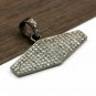 Pave Diamond Pendant 925 Silver Handmade Diamond Necklace Graduation Gift Charm.