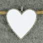 Pave Diamond White Enamel Pendant Valentine Gift Enamel Necklace 925 Silver.