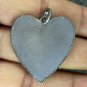 Pave Diamond Black Enamel Pendant Valentine Gift Enamel Necklace 925 Silver Ns1.