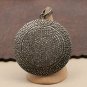 Pave Diamond Shield Pendant 925 Silver Diamond Round Shield Pendant Charm Gift.