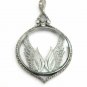 Pave Diamond Angel Wing Pendant 925 Silver Angel Birthday Gift Pendant Jewelry.