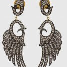 Pave Diamond Angel Wing Earring Set 925 Silver Diamond Womens Earrings Gift. Pave Diamond Angel Wing Earring Set 925 Silver Diamond Womens Earrings Gift.