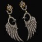 Pave Diamond Angel Wing Earring Set 925 Silver Diamond Womens Earrings Gift.