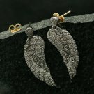Pave Diamond Angel Wing Earring 925 Silver Wedding Day Diamond Earring Gift Set. Pave Diamond Angel Wing Earring 925 Silver Wedding Day Diamond Earring Gift Set.