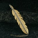 925 Sterling Silver Diamond Leaf Pendant Handmade Gold Leaf Diamond Necklace. 925 Sterling Silver Diamond Leaf Pendant Handmade Gold Leaf Diamond Necklace.