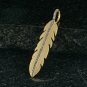 925 Sterling Silver Diamond Leaf Pendant Handmade Gold Leaf Diamond Necklace.
