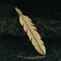 925 Sterling Silver Diamond Leaf Pendant Handmade Gold Leaf Diamond Necklace.