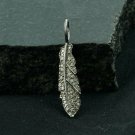 Diamond Leaf Charm Pendant 925 Sterling Silver Diamond Leaf Charm Necklace Gift. Diamond Leaf Charm Pendant 925 Sterling Silver Diamond Leaf Charm Necklace Gift.