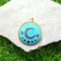 Diamond Moon Enamel Pendant 925 Silver Designer Diamond Crescent Moon Necklace.