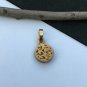Pave Diamond Round Pendant 925 Silver Rosecut Diamond Minimalist Pendant Gift.
