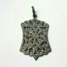 Pave Diamond Unique Pendant 925 Silver Elegant Diamond Pendant Valentines Gift.