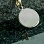 925 Sterling Silver Diamond Flower Pendant Matte Finish Round Floral Pendant.