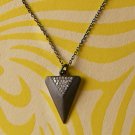Pave Diamond Shark Tooth Necklace 925 Sterling Silver Triangle Diamond Necklace. Pave Diamond Shark Tooth Necklace 925 Sterling Silver Triangle Diamond Necklace.
