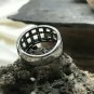 Checkered Design Pave Diamond Ring 925 Silver Diamond Unisex Ring Wedding Gift.