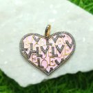 Diamond Heart Enamel Pendant 925 Silver Designer Diamond Lovers Pendant Gift. Diamond Heart Enamel Pendant 925 Silver Designer Diamond Lovers Pendant Gift.