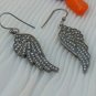 Natural Diamond Wing Charm Earring 925 Silver Diamond Wing Earring Birthday Gift