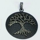 Tree Of Life Pave Diamond Pendant 925 Silver Diamond Charm Pendant For Birthday. Tree Of Life Pave Diamond Pendant 925 Silver Diamond Charm Pendant For Birthday.